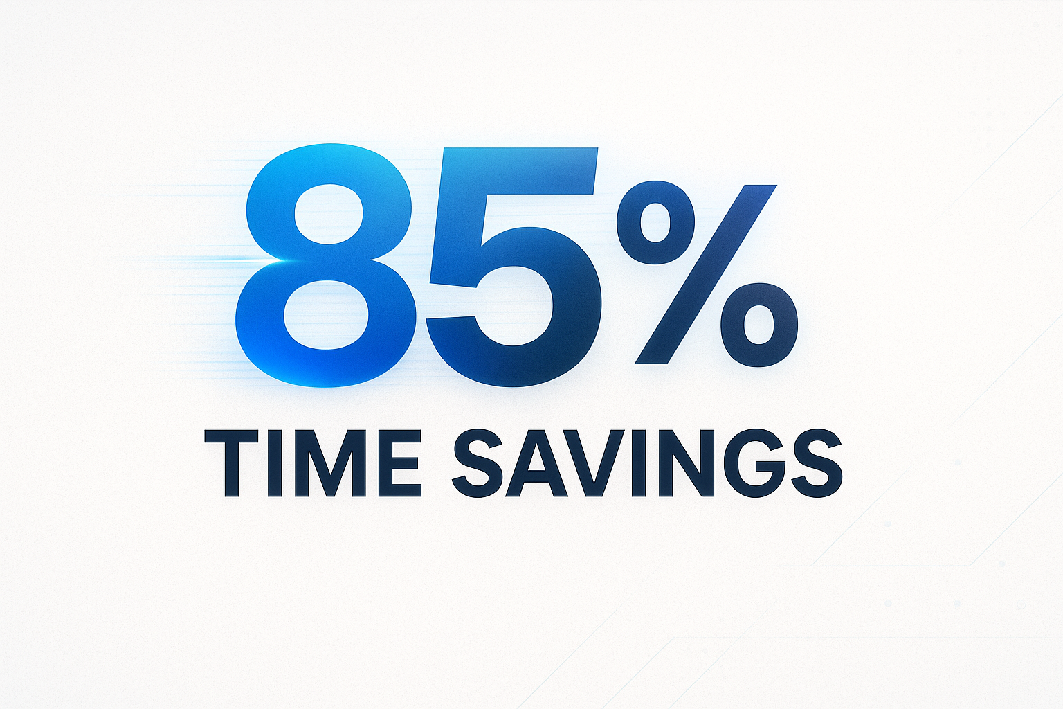 85% Time Savings
