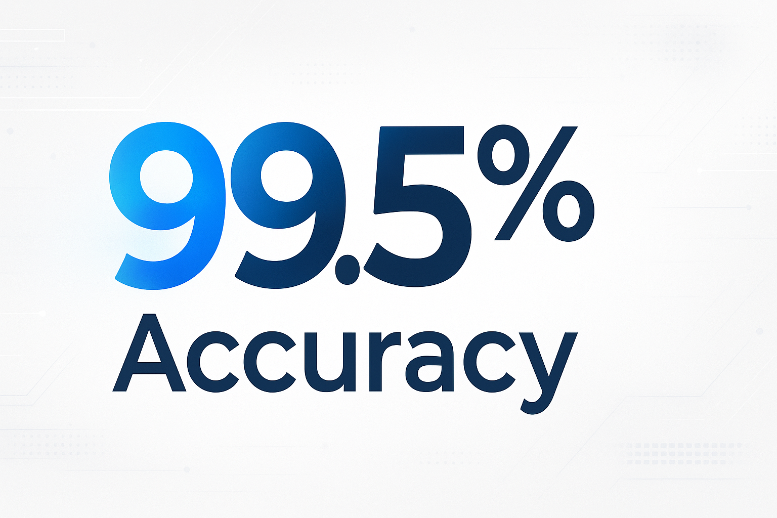 99.5% Accuracy